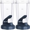Blender Cups 24oz/32oz Cups with Flip-Top To-Go-Lids Fit for NutriBullet