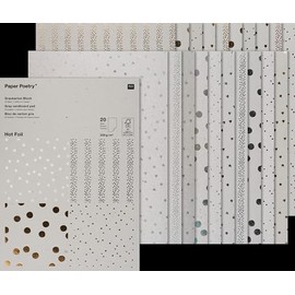 Paper Poetry Grey Card Pad 20 Sheets A4