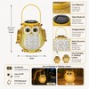 Solar Hanging Owl Lantern – IP44 Waterproof Metal Garden Light