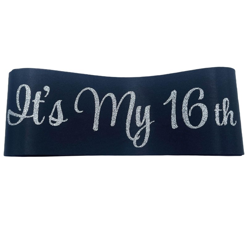 NAUXIUDSJS It's My 16th Birthday Sash, Birthday Sash for Women,