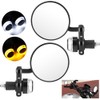 2pcs 7/8in Handlebar Rearview Mirrors with LED Turn Signal Amber