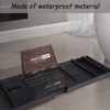 WORTHYEAH Bathtub Caddy Tray, Bamboo Adjustable Organizer Tray for Bathroom