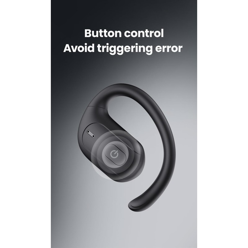 OPENEAR Lento Open-Ear Wireless Headphones, Rotatable Earhook, 24H Playtime w/Case,
