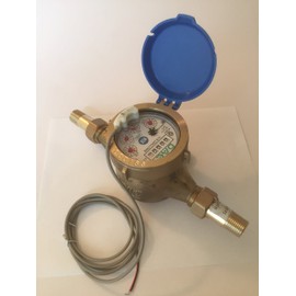 DAE C-50NL 1pcs 1/2" Lead Free Water Meter Coupling, 1/2" Male NPT, 3/4" Female NPSM