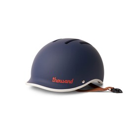 Thousand Heritage 2.0 Adult Bike Helmet; The Original Low Profile Retro Commuter Cycling Helmet Safety Certified for Bicycle Skateboard Skating Roller Skates; for Men & Women (Thousand Navy, M)