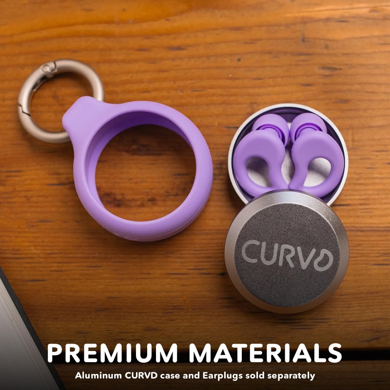 CURVD Earplugs Case Clip for Secure Storage & Travel of