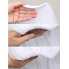 Venus Bridal LLC 2T 2 Tier Plain Cut Edge Veil