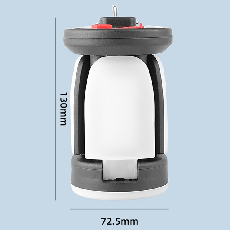 Solar Campsite Lantern 3-Leaf LED Camping Light Foldable Outdoor Emergency