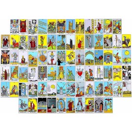 Tarot Cards Deck with Guidebook & Carry Bag - 78 Original Tarot Cards Deck, Smith Classic Artwork, Traditional Standard Tarot Decks, Fortune Telling Game for Beginners & Expert Readers (Classic Rider)