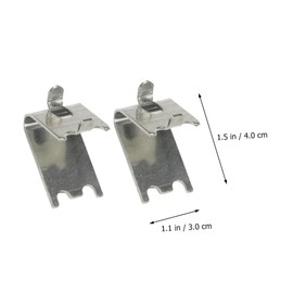 Operitacx 8Stücke Teiliges Gefrierschrankshelf Clip Robuste Kühlschrank Stützclips Für Einfache Regalbefestigung Im Für Organisation Von Lebensmitteln