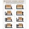 WINSOON Sliding Barn Door Floor Guide - Adjustable Stay Rollers