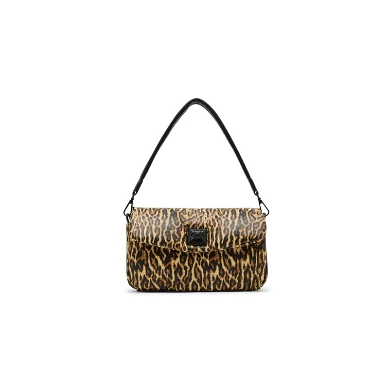 Betsey Johnson Puffed Flap Shoulder Bag, Leopard