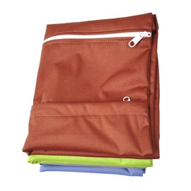 Yurosiay Large Baby Wet Bag, Waterproof Nappy Bag, Wet Bag, Double Zip, Washable Fabric Nappy Bag, Wet and Dry Nappy Bag, Organiser for Baby On the Go 30 x 36 cm, Pink