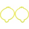TRUSCO Cone Ring Set of Fluorescent Yellow 2 Case tcrly