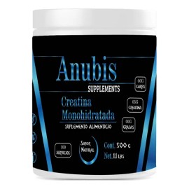 Creatina Monohidratada 500gm Anubis En Polvo Sabores Natural                                                                                          