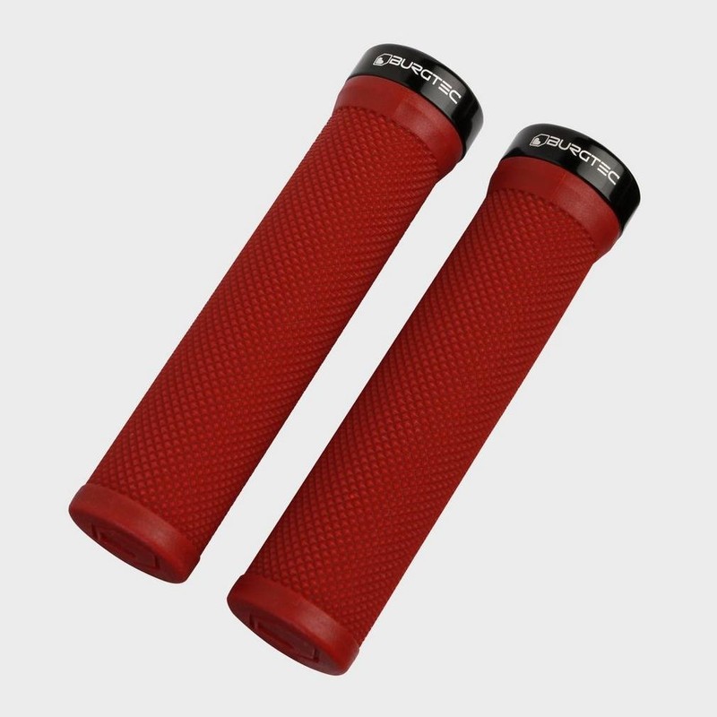 Burgtec Bartender Grips Bike Bicycle Handlebar Grips, Red, One Size