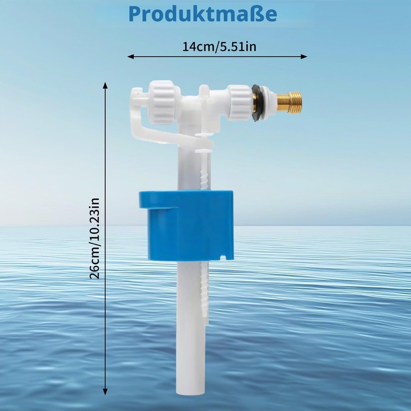 Universal Cistern Filling Valve, Toilet Filling Valve Replacement Parts with