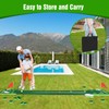 KEMLDIVS Golf Pong Game Set, Detachable Golf Pong Putting Mat