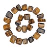 Crocon Tiger Eye Gemstone runes Elder Futhark Alphabet Engraved Symbol
