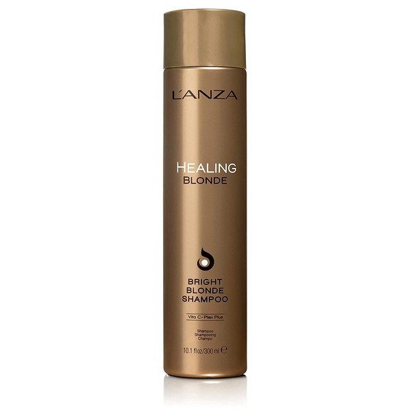 L'ANZA Heilende Blondine Hellblondes Shampoo (300 ml), Für Natürliches & Entfärbtes Blondes Haar - Verstärkt Glanz und Helligkeit, Sulfatfrei, Parabenfrei, Glutenfrei, Shampoo blondiertes Haar