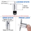 uxcell 2Pcs Push Plunger Lock Drawer Lock 19 x 23mm