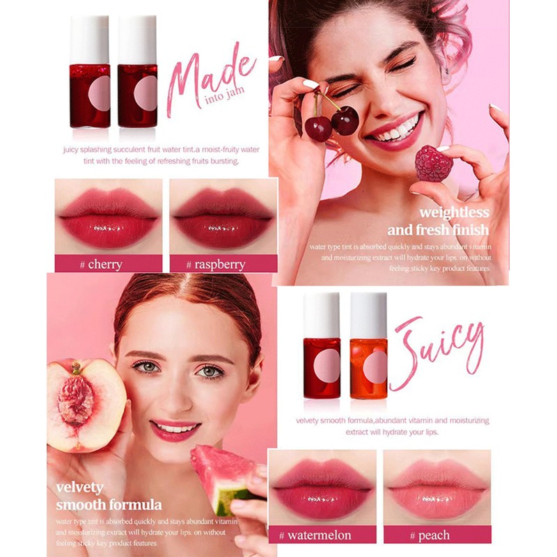 HUDABABY Lip Tint Stain Set, Long Lasting Lip Makeup, Gloss
