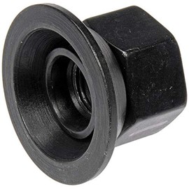 Dorman 611-092 Wheel Nut 9/16-18 Flanged Flat Face - 1-1/16 in. Hex, 1 in. Length Compatible with Select Ford Models, 10 Pack