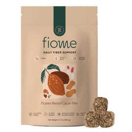 Fiome Fiber Supplement - 5g Daily Fiber Bite - Supports Regularity, Digestion and Gut Health - All Natural Ingredients, Peanut Butter Cacao Flavor, 30 Servings