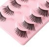 5 Pairs 3DShort Mink Eyelashes Super Dense Stage Makeup Natural