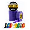 SPORTTAPE 6 Rolls Sock Tape - Purple - 1.9cm x