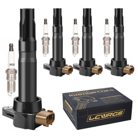 Set of 4 Ignition Coil Pack and Spark Plugs Fits for 2010 2011 2012 2013 Suzuki SX4 SX 4 Grand Vitara Kizashi Coils Spark Plugs Replaces# UF634 5C1789