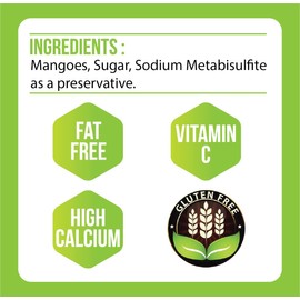 Paradise Green dried Mango 28 ounce sweet dehydrated thai Mangoes sun dried In nature (8 bags X 3.5 ounce) (1 Pack)