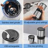 Portable Coffee Grinder,USB Rechargeable Coffee Maker,Electric Stainless Steel Burr Burr