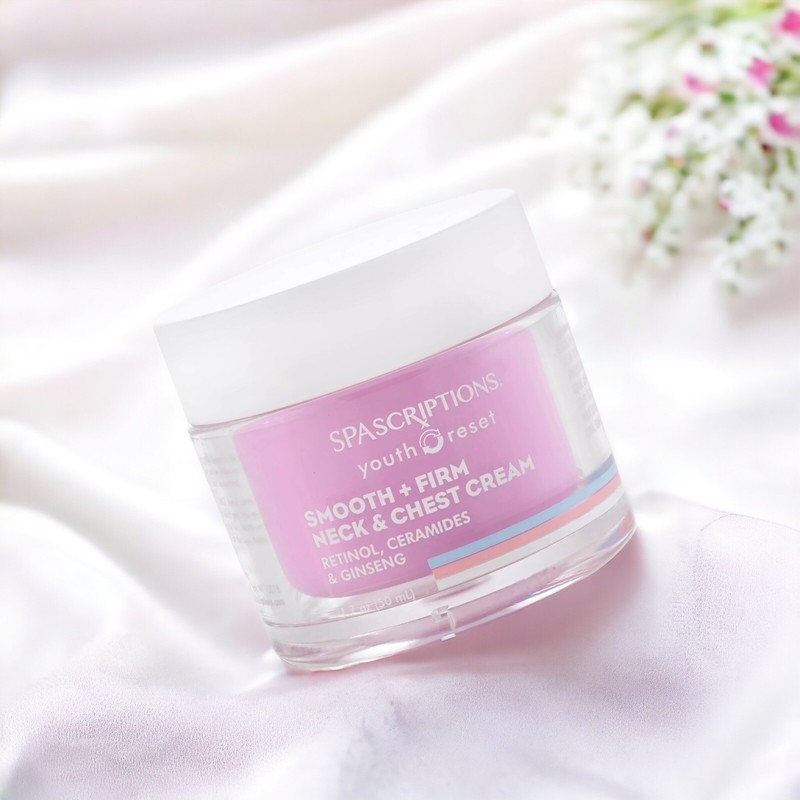 spascriptions Antiaging Smooth+Frm NECK & CHEST TTMNT RETINOL CERAMIDES GINSENG