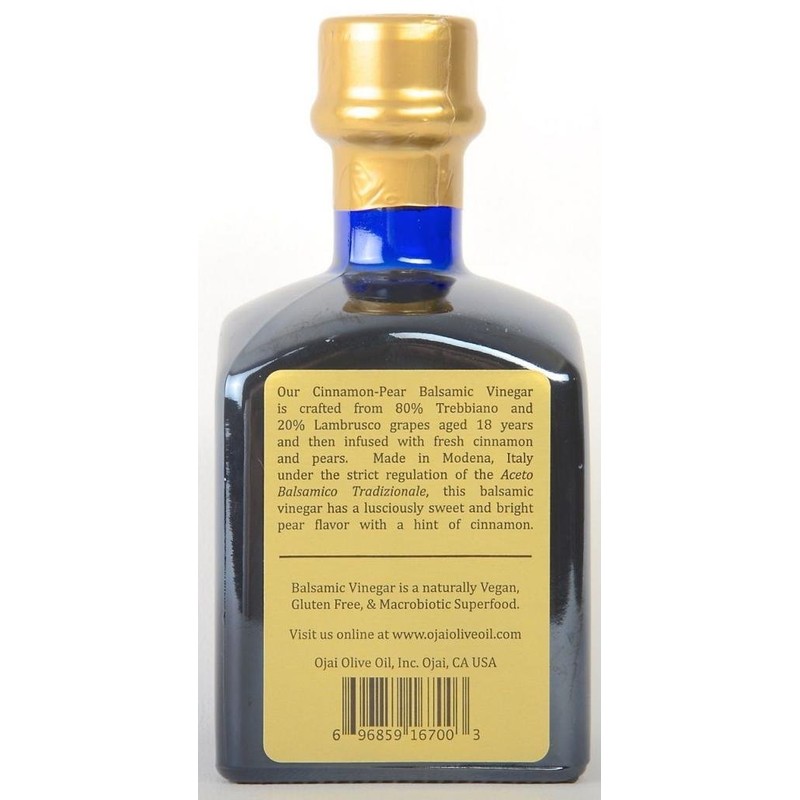 Ojai Olive Oil Cinnamon-Pear Infused Balsamic Vinegar (250ml)
