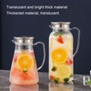 Water Pitcher with Lid and Handle 1500ml Acrylic Heat Resistant