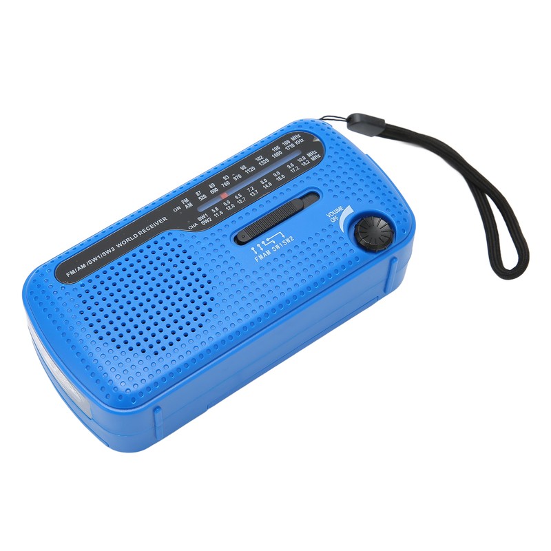 Hand Crank Solar Radio AM FM SW1 SW2 Camping LED