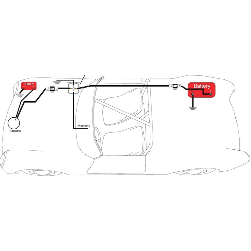 500 Amp Battery Isolator for Mobile Audio Relay Continuous Battery
