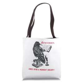 Raven Edgar Allen Poe Literature Tote Bag