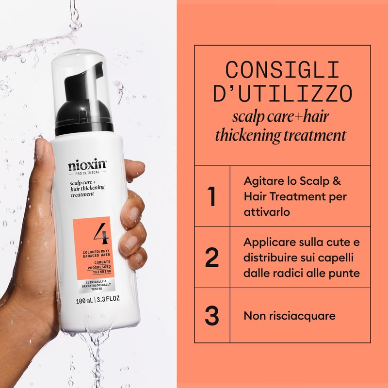 Nioxin Sistema 4 Scalp + Hair Thickening Serum Trattamento 100ml