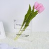 YOOCHUENG Clear Book Vase Acrylic Flower Vase for Living Room