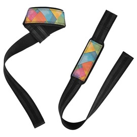 Correas de levantamiento de pesas antideslizantes de 26 pulgadas para entrenamiento, gimnasio, levantamiento de potencia, culturismo