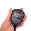 Oypla Black Digital Sports Timing Games Stopwatch Timer LCD Display
