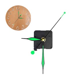 Silence Quartz Clock Movement, Quartz DIY Wall Clock Movement Mechanism Repair Parts Replacement Kit, Clock Mechanism (Fluorescent)