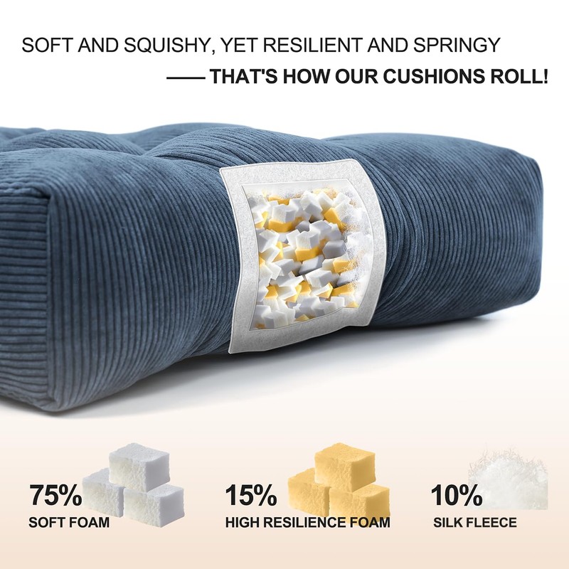 Lokex Rocking Chair Cushion Only,Tufted Non-Slip Comfortable Rocking Chair Cushions