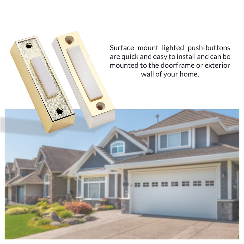 Newhouse Hardware Electric 2-Tone Door Bell Chime Kit with 16V