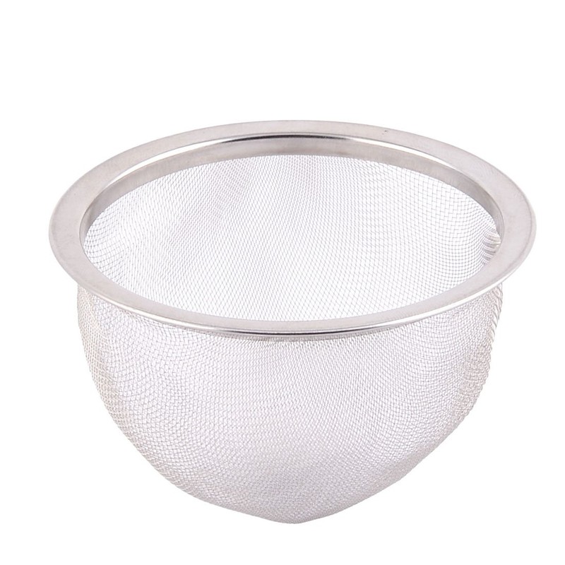 sourcingmap Stainless Steel Round Mesh Reusable Tea Leaf Spice Teapot