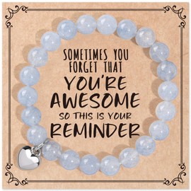 jewelrycard Inspirational Gifts for Women, Sometimes You Forget You're Awesome Bracelets, Unique Gifts for Mom, Daughter, Teen Girls, Sister, Best Friends on Birthday Graduation