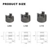 3/4" to 1-1/4" L100 3-Piece L-Jaw Coupling Set & Buna-N