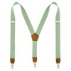 Mcvotcot Suspenders for Men Y Back Adjustable Elastic with Strong